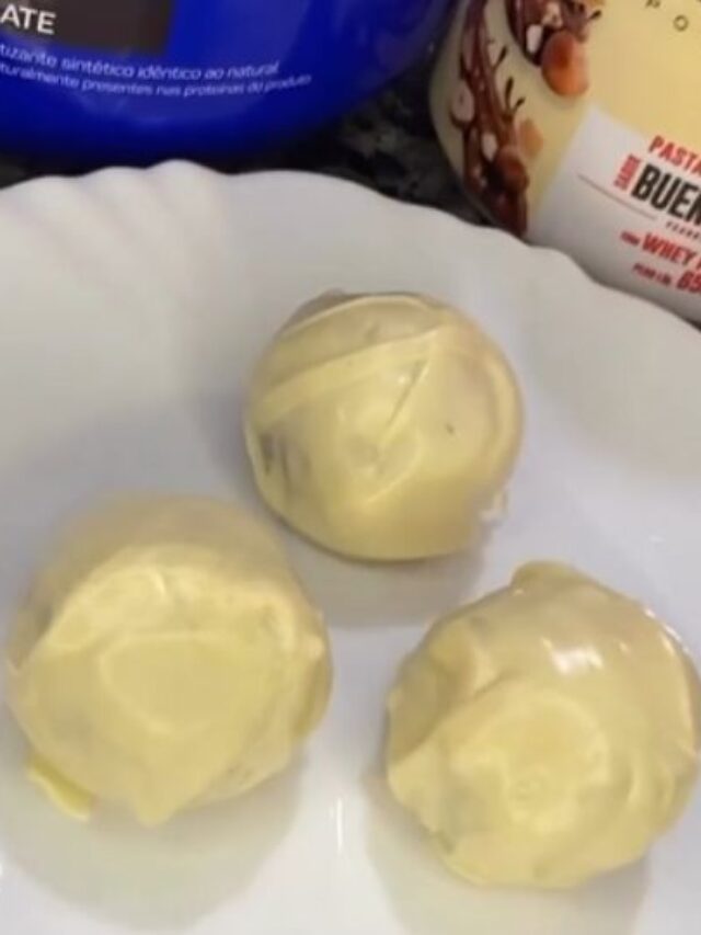 Receita de bombom proteico.