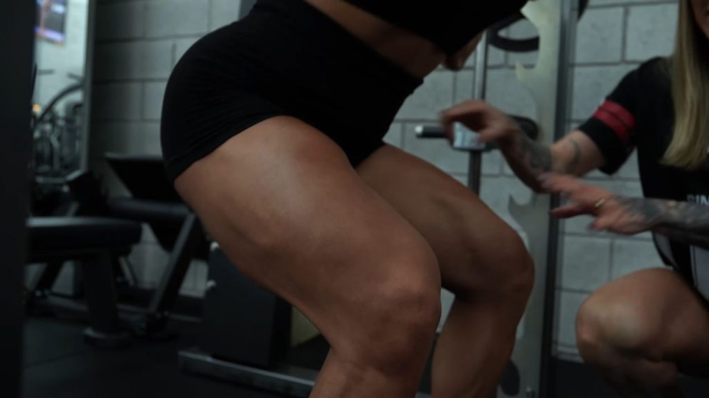 exemplo de treino de agachamento