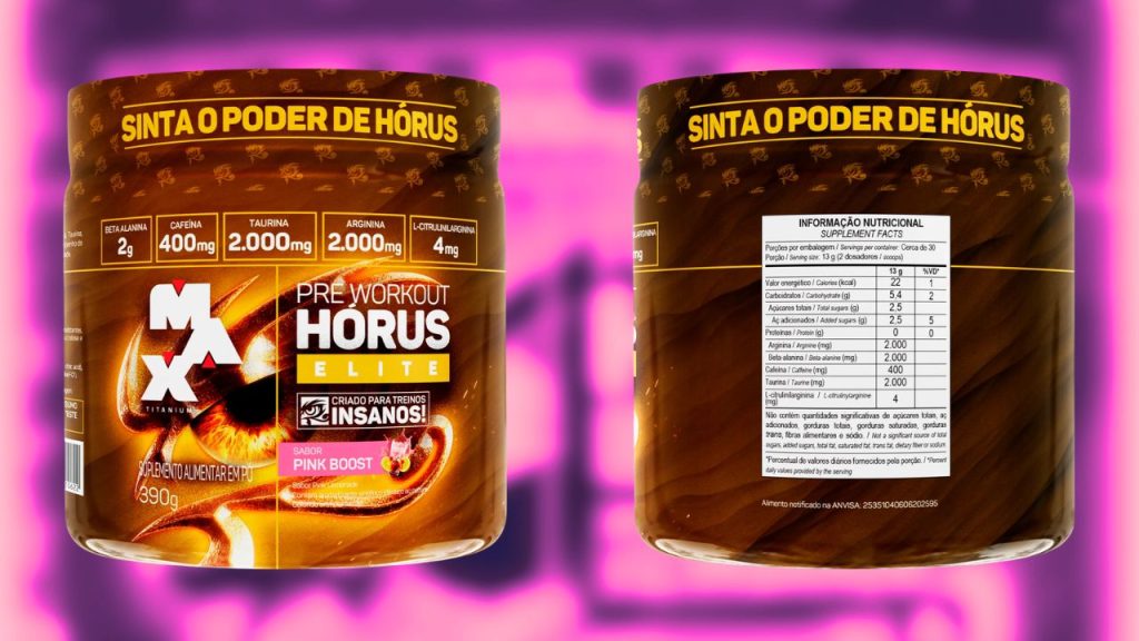 novo pre treino horus elite